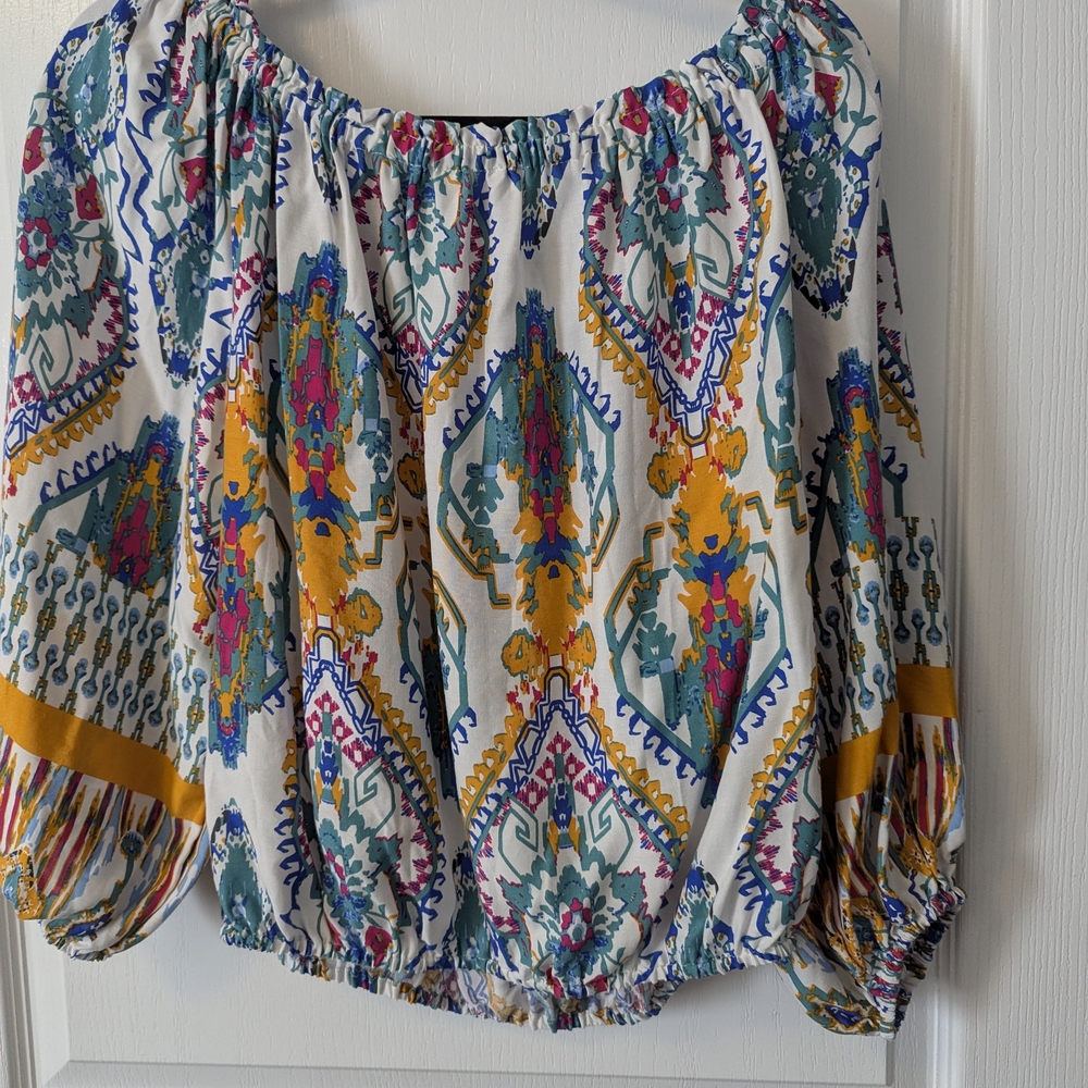 Colorful Patterned Women's Top